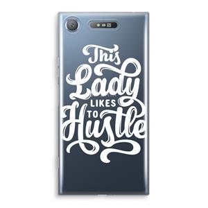 CaseCompany Hustle Lady: Sony Xperia XZ1 Transparant Hoesje