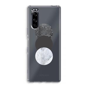 CaseCompany Marmeren cirkels: Sony Xperia 5 Transparant Hoesje
