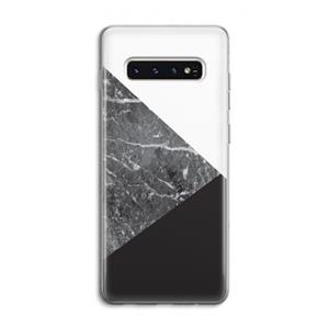 CaseCompany Combinatie marmer: Samsung Galaxy S10 4G Transparant Hoesje
