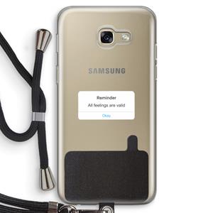 CaseCompany Reminder: Samsung Galaxy A5 (2017) Transparant Hoesje met koord