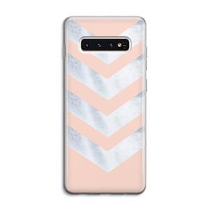 CaseCompany Marmeren pijlen: Samsung Galaxy S10 4G Transparant Hoesje