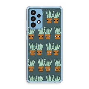 CaseCompany Sansevieria: Samsung Galaxy A52 Transparant Hoesje