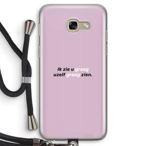 CaseCompany uzelf graag zien: Samsung Galaxy A5 (2017) Transparant Hoesje met koord
