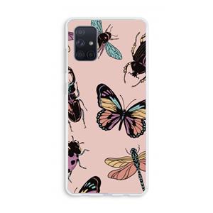 CaseCompany Tiny Bugs: Galaxy A71 Transparant Hoesje