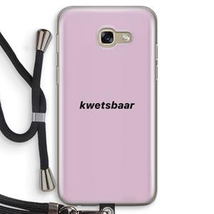 CaseCompany kwetsbaar: Samsung Galaxy A5 (2017) Transparant Hoesje met koord