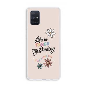 CaseCompany Tough Life: Galaxy A71 Transparant Hoesje