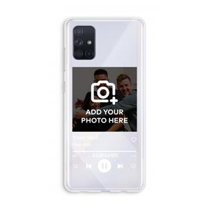 CaseCompany Music Player: Galaxy A71 Transparant Hoesje