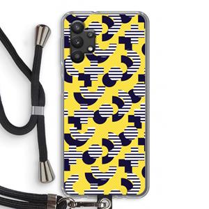 CaseCompany 8-bit N°3: Samsung Galaxy A32 5G Transparant Hoesje met koord