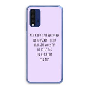 CaseCompany Zelfvertrouwen: Xiaomi Redmi 9T Transparant Hoesje