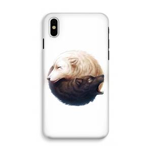 CaseCompany Yin Yang Wolves: iPhone X Tough Case
