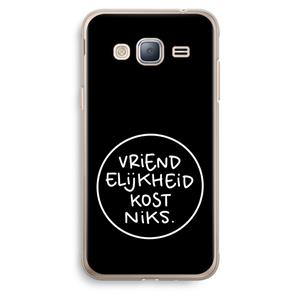 CaseCompany Vriendelijkheid: Samsung Galaxy J3 (2016) Transparant Hoesje