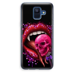 CaseCompany Dodelijk zoet: Samsung Galaxy A6 (2018) Transparant Hoesje