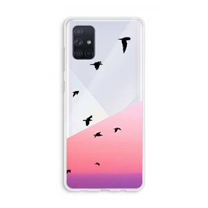 CaseCompany Fly away: Galaxy A71 Transparant Hoesje