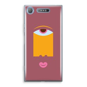 CaseCompany Mono V: Sony Xperia XZ1 Transparant Hoesje