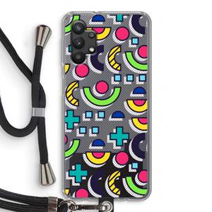 CaseCompany 8-bit N°6: Samsung Galaxy A32 5G Transparant Hoesje met koord