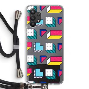 CaseCompany 8-bit N°7: Samsung Galaxy A32 5G Transparant Hoesje met koord