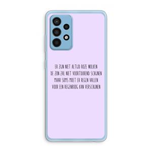 CaseCompany Regenboog: Samsung Galaxy A52 Transparant Hoesje