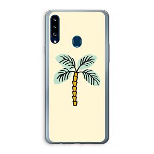 CaseCompany Palmboom: Samsung Galaxy A20s Transparant Hoesje