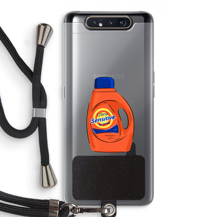 CaseCompany Ultra Sensitive: Samsung Galaxy A80 Transparant Hoesje met koord