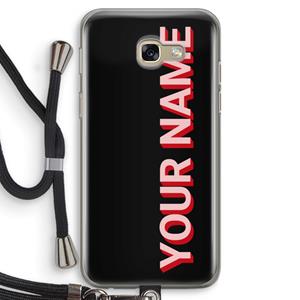 CaseCompany Namecase: Samsung Galaxy A5 (2017) Transparant Hoesje met koord