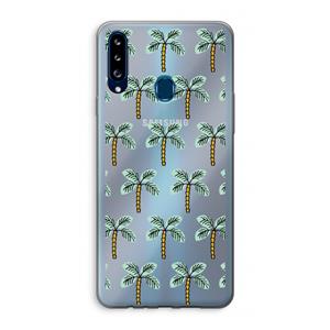 CaseCompany Paradise: Samsung Galaxy A20s Transparant Hoesje