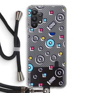 CaseCompany 8-bit N°9: Samsung Galaxy A32 5G Transparant Hoesje met koord