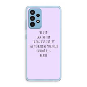 CaseCompany Relatief: Samsung Galaxy A52 Transparant Hoesje