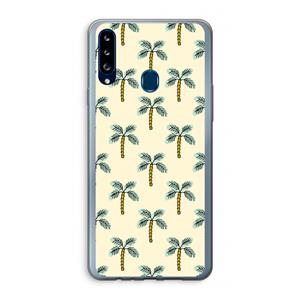 CaseCompany Paradise: Samsung Galaxy A20s Transparant Hoesje