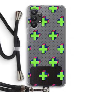 CaseCompany 8-bit N°10: Samsung Galaxy A32 5G Transparant Hoesje met koord