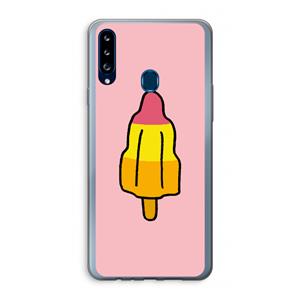 CaseCompany Raketijsje: Samsung Galaxy A20s Transparant Hoesje