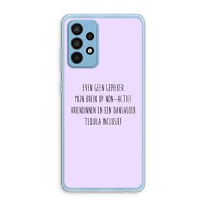 CaseCompany Tequila: Samsung Galaxy A52 Transparant Hoesje