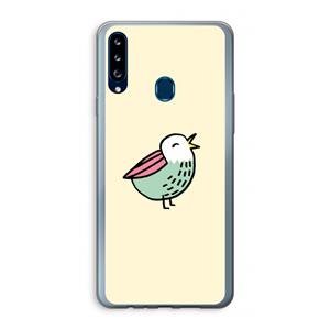 CaseCompany Birdy: Samsung Galaxy A20s Transparant Hoesje