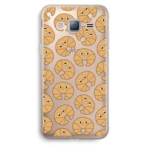 CaseCompany Croissant: Samsung Galaxy J3 (2016) Transparant Hoesje