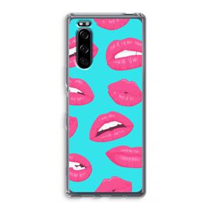 CaseCompany Bite my lip: Sony Xperia 5 Transparant Hoesje