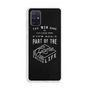 CaseCompany Life: Galaxy A71 Transparant Hoesje