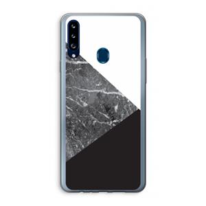 CaseCompany Combinatie marmer: Samsung Galaxy A20s Transparant Hoesje