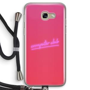 CaseCompany Vice Glow: Samsung Galaxy A5 (2017) Transparant Hoesje met koord