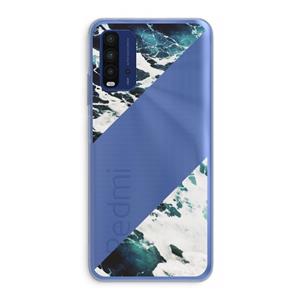 CaseCompany Golven: Xiaomi Redmi 9T Transparant Hoesje