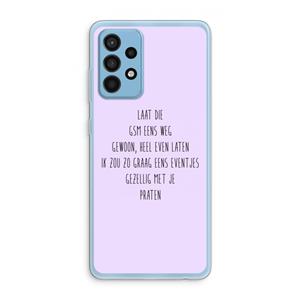 CaseCompany GSM: Samsung Galaxy A52 Transparant Hoesje
