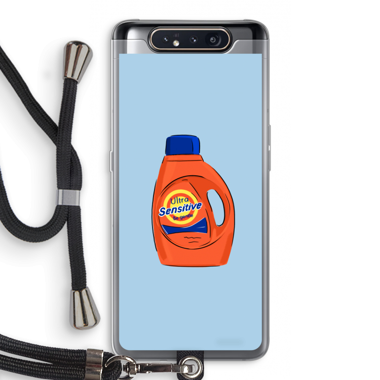 CaseCompany Ultra Sensitive: Samsung Galaxy A80 Transparant Hoesje met koord