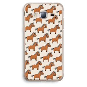 CaseCompany Pony: Samsung Galaxy J3 (2016) Transparant Hoesje