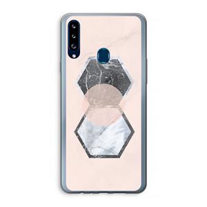 CaseCompany Creatieve toets: Samsung Galaxy A20s Transparant Hoesje