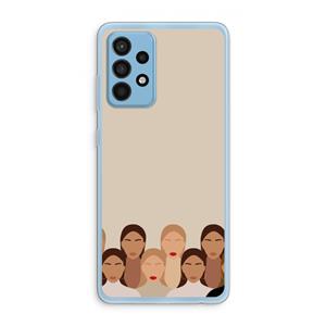 CaseCompany Girls girls girls: Samsung Galaxy A52 Transparant Hoesje