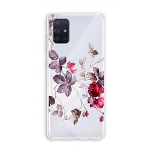 CaseCompany Mooie bloemen: Galaxy A71 Transparant Hoesje