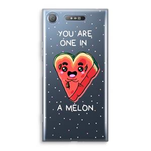 CaseCompany One In A Melon: Sony Xperia XZ1 Transparant Hoesje