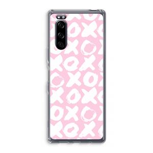 CaseCompany XOXO: Sony Xperia 5 Transparant Hoesje