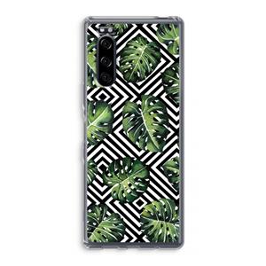 CaseCompany Geometrische jungle: Sony Xperia 5 Transparant Hoesje