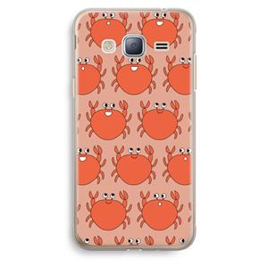 CaseCompany Krab: Samsung Galaxy J3 (2016) Transparant Hoesje