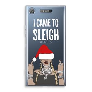 CaseCompany Came To Sleigh: Sony Xperia XZ1 Transparant Hoesje