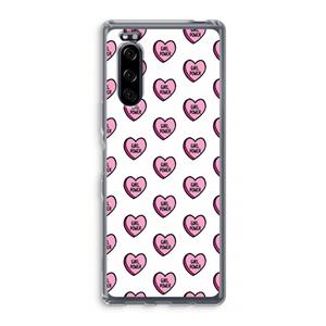 CaseCompany GIRL POWER: Sony Xperia 5 Transparant Hoesje